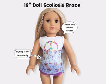 American Girl, Our Generation Doll Scoliosis Back Brace