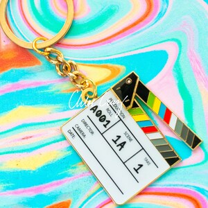 MOVABLE Cinema Film Slate Keychain - By Chloe Cruz