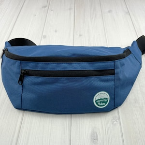 Light Blue Fanny Pack, Crossbody, Sling, Waist Bag, Bum Bag, Hiking Gifts for Men Women Running Gift, Outdoor Gift Ideas for Her and Him