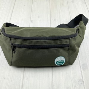 Army Green Fanny Pack, Crossbody Bag, Sling Bag, Bum Waist Bag, Hiking Gifts for Men Women, Running Gifts, Outdoor Gift Ideas Her and Him