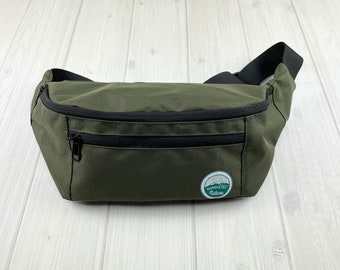 Army Green Fanny Pack, Crossbody Bag, Sling Bag, Bum Waist Bag, Hiking Gifts for Men Women, Running Gifts, Outdoor Gift Ideas Her and Him