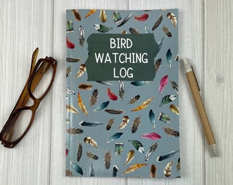 Bird Watching Journal, Log Book for Kids and Adults, Beginner Bird Watcher Notebook, Bird Watching Gift, Ornithologist Logbook