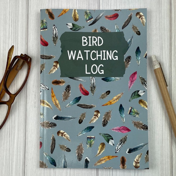 Bird Watching Journal, Log Book for Kids and Adults, Beginner Bird Watcher Notebook, Bird Watching Gift, Ornithologist Logbook