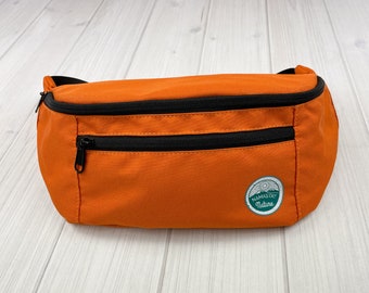 Orange Fanny Pack, Crossbody Bag, Sling Bag, Waist Bum Bag, Hiking Gifts for Men Women, Running Gifts, Outdoor Gift Ideas for Her and Him