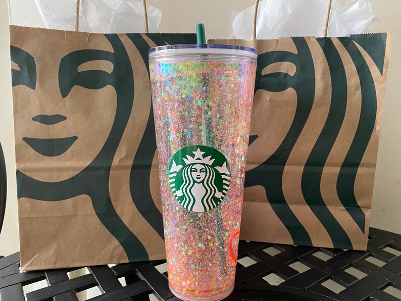 Starbucks Snow Globe Tumbler Personalized Etsy