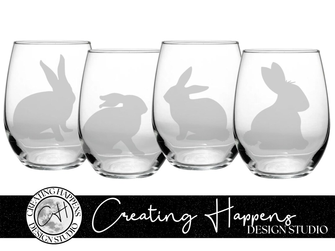 Easter Wine Glasses Etsy