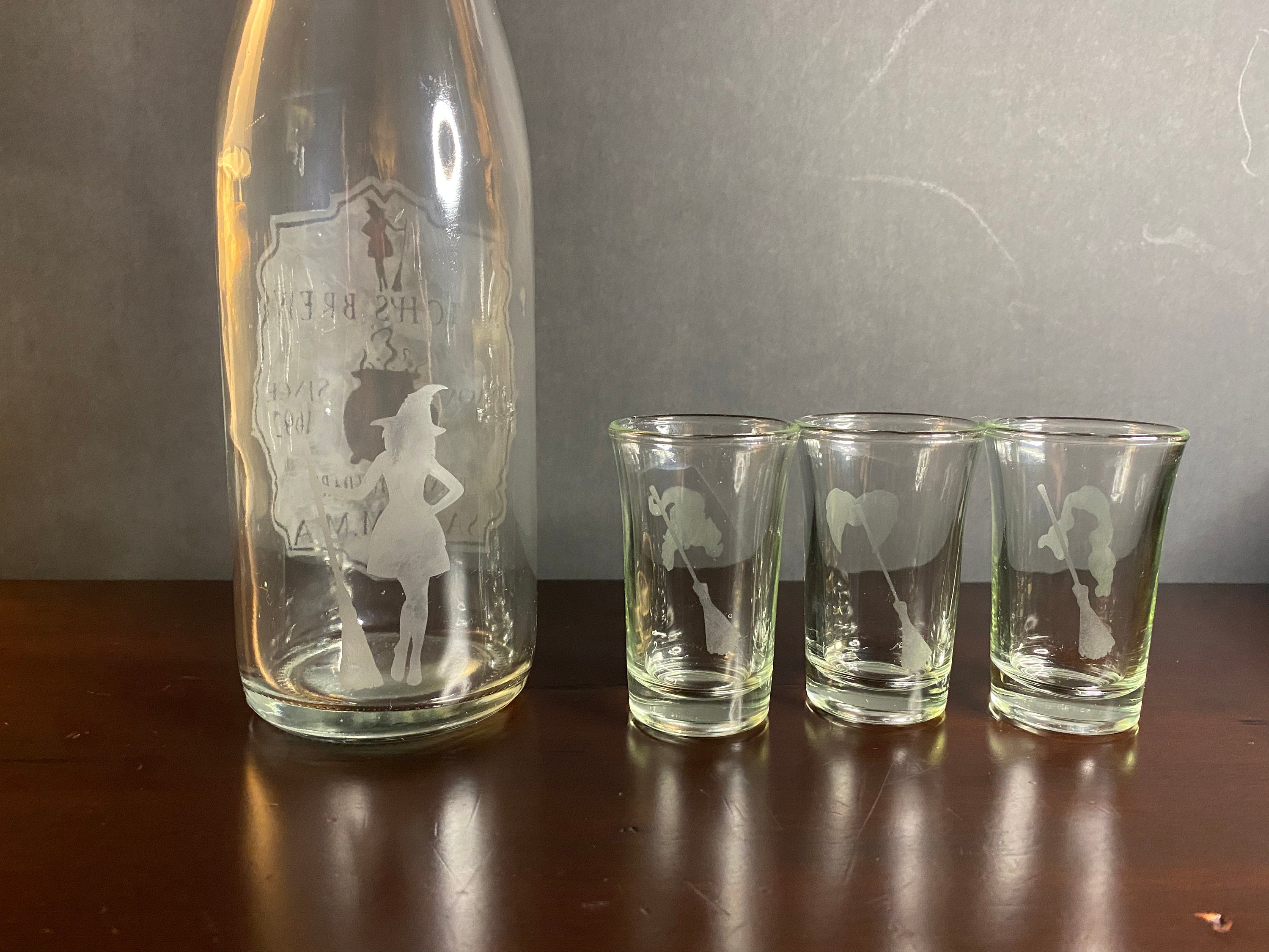 Witches Brew Halloween Shot Glass Set - Etsy