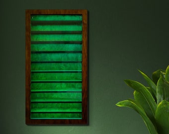 Vitrine LED, Vitrine avec porte vitrée, Vitrine murale, Vitrine LED, Vitrine en bois avec porte