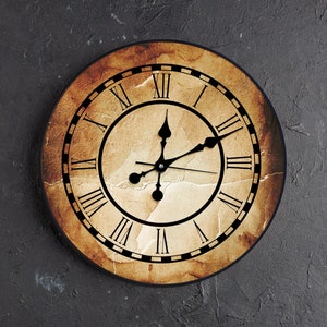 Industrial wall clock, Large farmhouse wall clock, Wall clock with numbers, Silent wall clock, Oversized wall clock,Modern wall clock unique