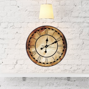 Wood wall clock, Large wall clock, Modern wall clock, Unique wall clock, Wall clock with numbers, Rustic wall clock, Oversized clock