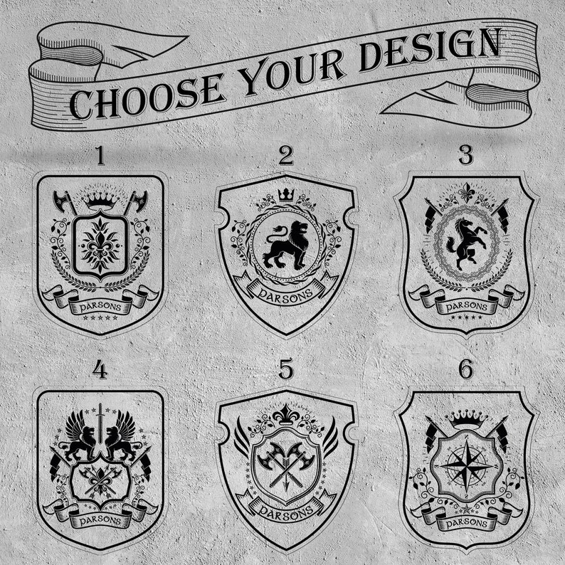 Custom Family Crest Sign, Family Crest Plaque, Coat of Arms Plaque ...