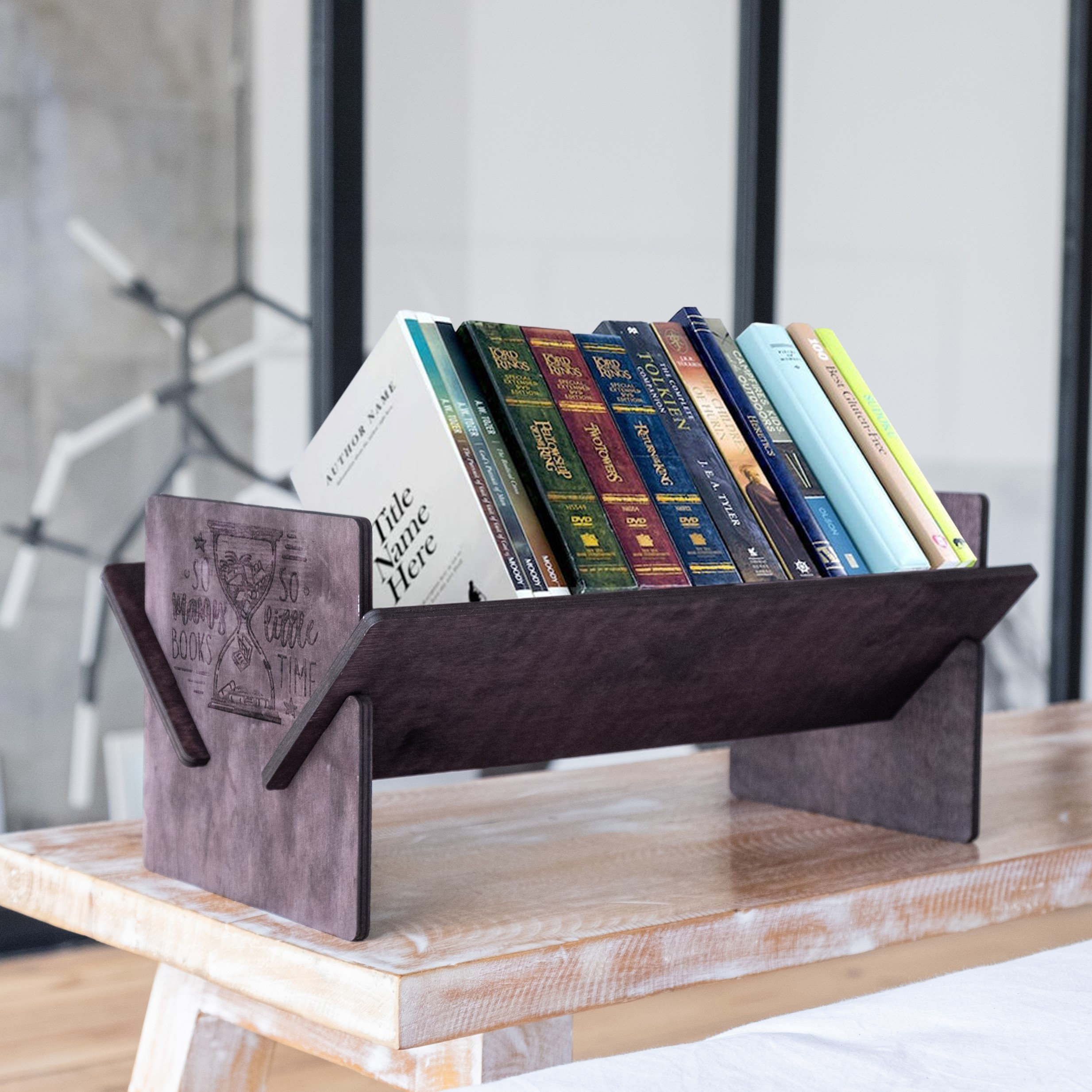 Tabletop Book Rack Tabletop Book Shelf Triangle Bookshelf Desktop Bookshelf Wooden Book Stand Portable Bookshelf Kids Room Bookshelf Etsy