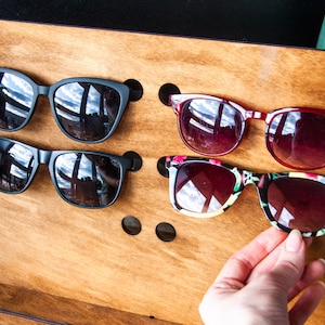 Sunglasses display stand, Sunglasses holder, Sunglasses stand, Wood sunglass holder, Sunglasses organizer case,