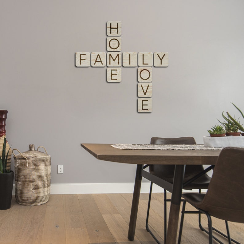 Wood Scrabble Letters for Wall Scrabble Letters for Wall Etsy