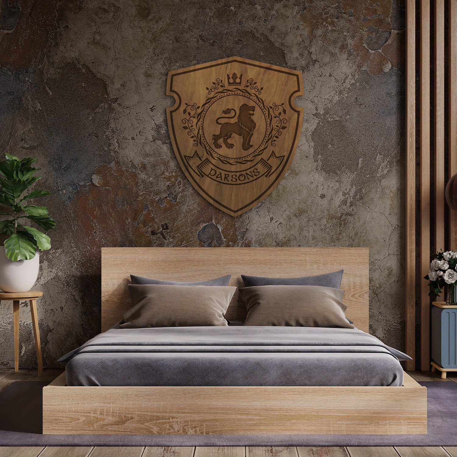 Custom Family Crest Sign, Family Crest Plaque, Coat of Arms Plaque ...