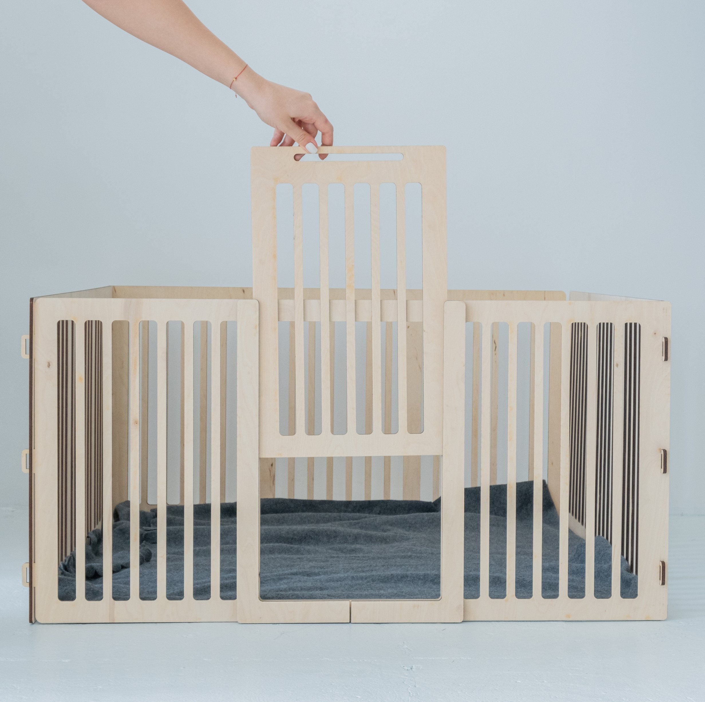 Wooden Playpen Etsy