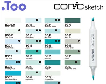 Copic Ciao Marker Pen "BG Color Series" Blue Green 