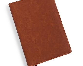 A5 Leder Notizbuch - Hellbraun