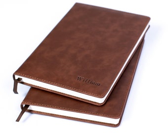 A5 Leather Notebook- Brown