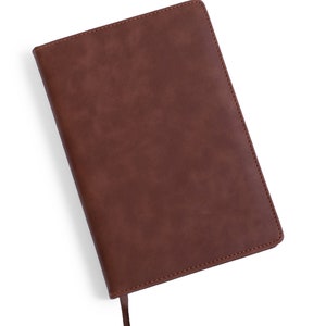 A5 Leather Notebook Brown Brown