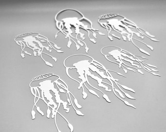 Jellyfish Stencil Set | Mixed Media, Gel Plate Printing