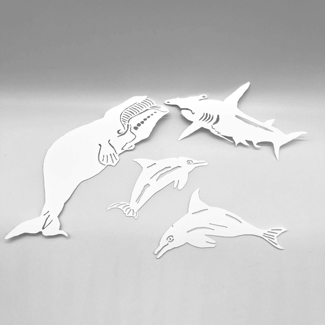 MASK Whales Sharks and Dolphins Mixed Media by FRAN Etsy