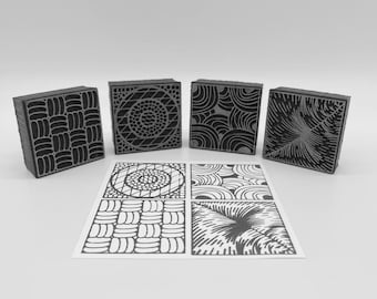 Tile Doodles Set 1 Foam Stamp |  Mixed Media | Artists' Tools