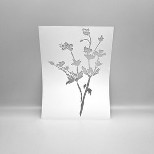 SZABLONY | Wild Meadow Style 1 | Mixed Media autorstwa Christy Hartman | Idealne do druku żelowego, gliny polimerowej, farb i pasty teksturującej