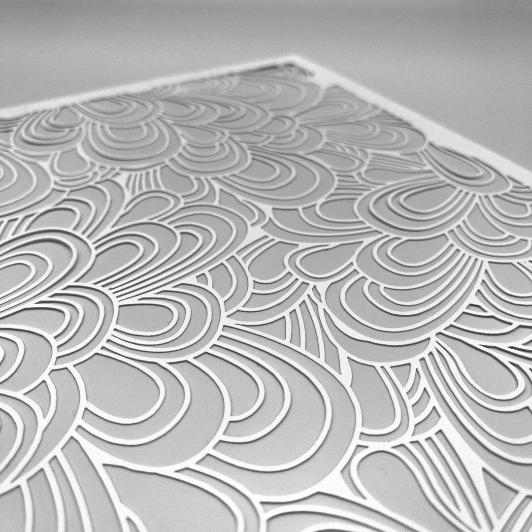 STENCILS Bloopy Loops Mixed Media Ideal for Gel Plate Printing, Polymer