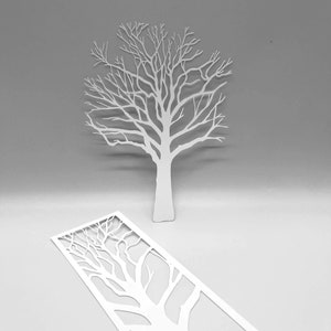 MÁSCARA / Árbol de eucalipto y tira / Técnica mixta de Lucy Ames / Ideal para impresión de placas de gel, arcilla polimérica, pintura y pasta de textura