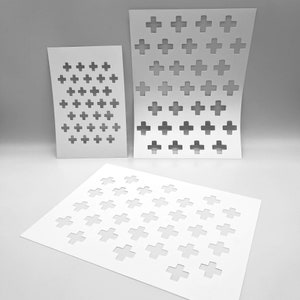 STENCIL | Crosses | Mixed Media by Froyle Art | Ideal for Gel Plate Printing, Polymer Clay, Paint & Texture Paste