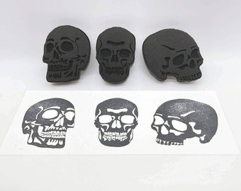 FOAM STAMPS | Skulls | Mixed Media | Artists' Tools