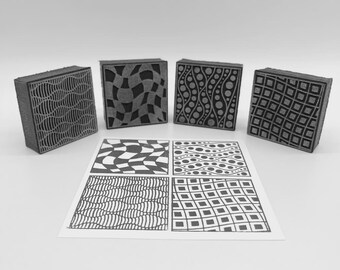 Tile Doodles Set 2 Foam Stamp |  Mixed Media | Artists' Tools