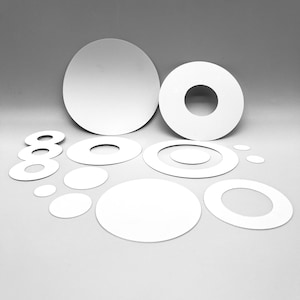 MASKER | Cirkelringen | Gemengde media | Ideaal voor het bedrukken van gelplaten, polymeerklei, verf en textuurpasta