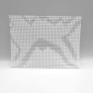 MASQUE | Maillage chaotique | Technique mixte | Idéal pour l'impression sur plaque de gel, la pâte polymère, la peinture et la pâte texturée