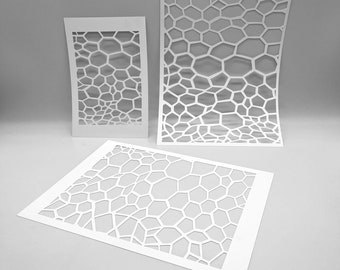 Turtle Stained Glass Stencils for Gel Printing | Mixed Media Art
