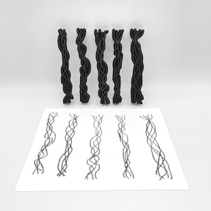 FOAM STAMPS | Twisty Electric Wires Set | Mixed Media | Artists&#39; Tools