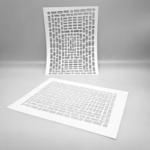 MASKI | Amazing Bricks | autor: Paulla Keen | Idealne do druku żelowego, gliny polimerowej, farby i pasty teksturującej