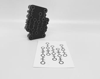 FOAM STAMPS | Mark Maker – Connections | Mixed Media by Ceri Griffiths | Artists' Tools