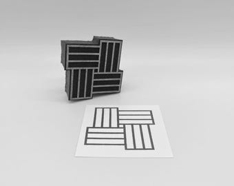 FOAM STAMPS | Rattan Wicker Style 4 | Mixed Media | Artists' Tools