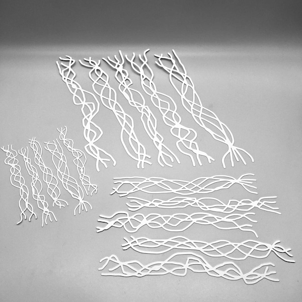 MASK | Twisty Electric Wire Strips - Sets of 5 | Mixed Media | Ideal for Gel Plate Printing, Polymer Clay, Paint and Texture Paste