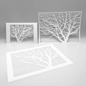STENCIL | Yuba Oak Tree | Mixed Media by Lucy Ames | Ideal for Gel Plate Printing, Polymer Clay, Paint and Texture Paste