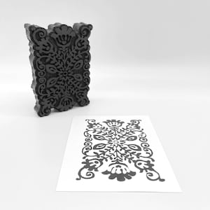 FOAM STAMPS | Folk Art Floral | Mixed Media by Safia Button | Artists&#39; Tools