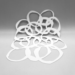 MASQUE | Anneaux de café Uncle Joe's | Technique mixte | Idéal pour l'impression de plaques de gel, l'argile polymère, la peinture et la pâte de texture
