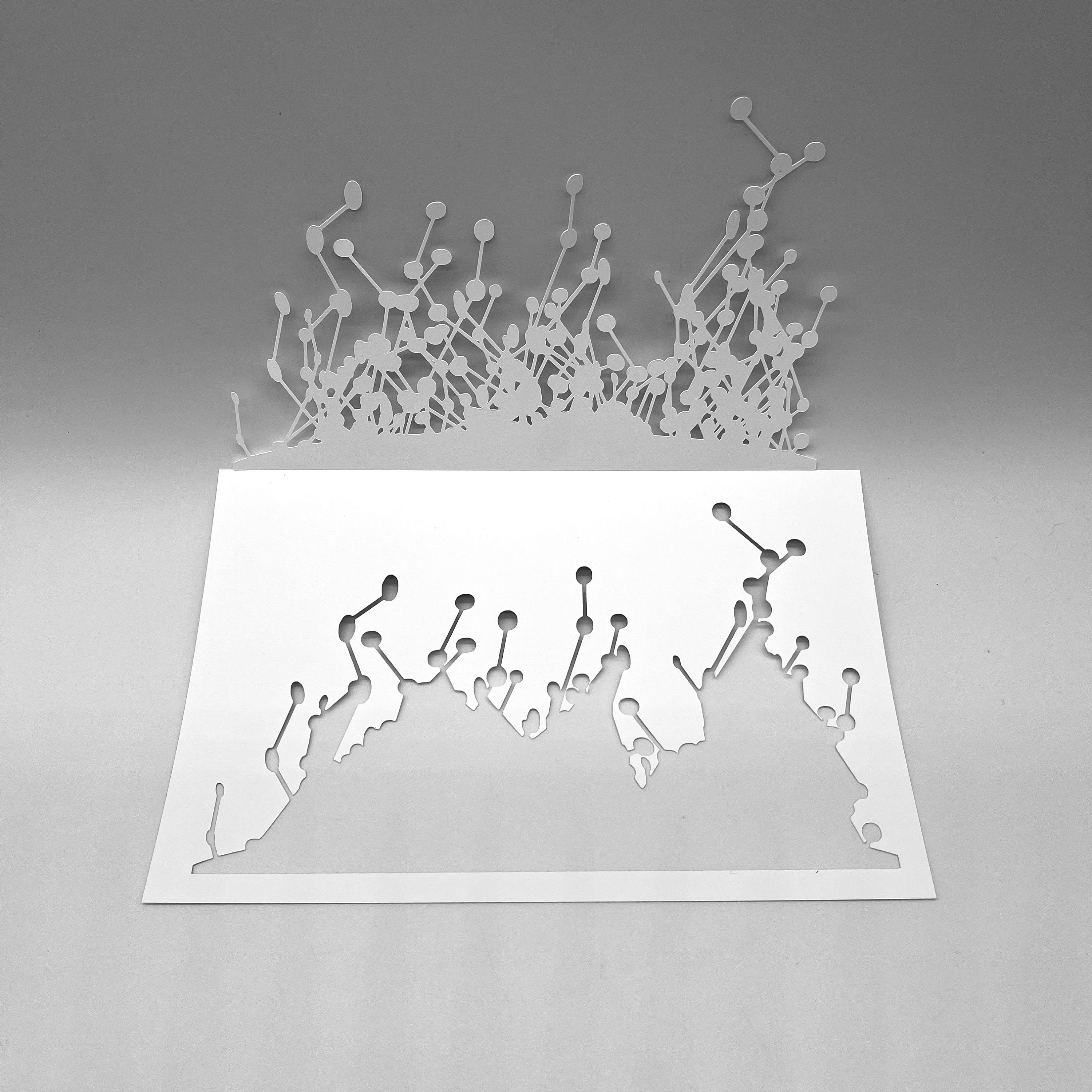 STENCILS Node Accent Mixed Media Ideal for Gel Plate Etsy