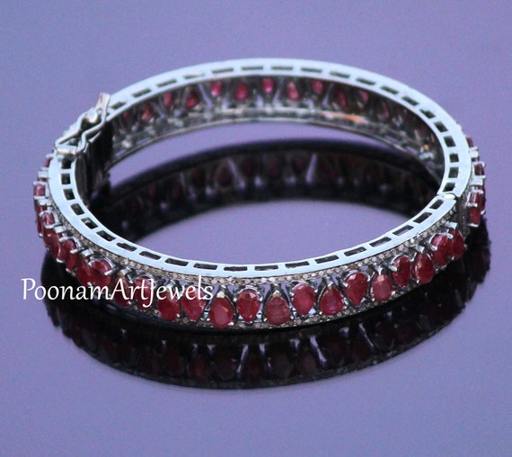 Ruby and outlet diamond bangles