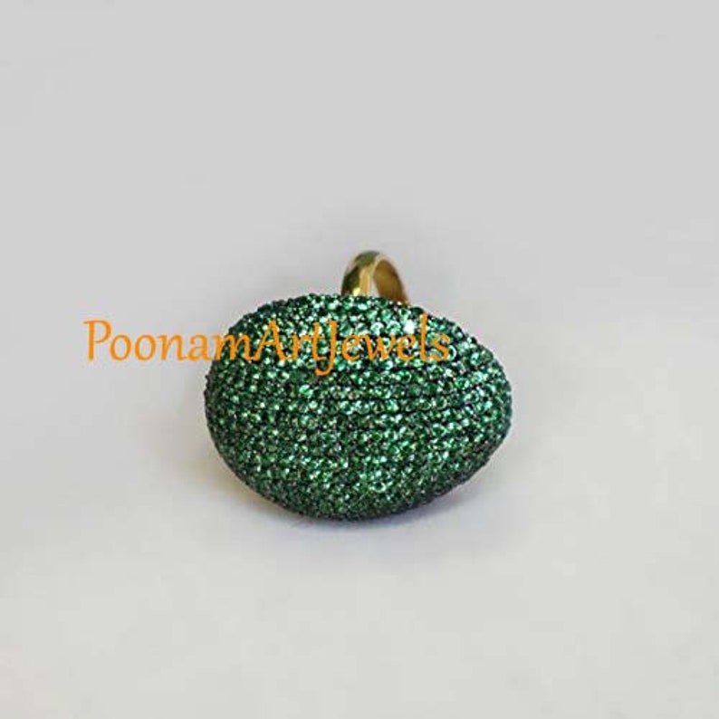 Emerald Ring Natural Emerald Ring Solid 925 Sterling Silver Handmade Victorian Jewelry Ring Jewelry PoonamArtJewels