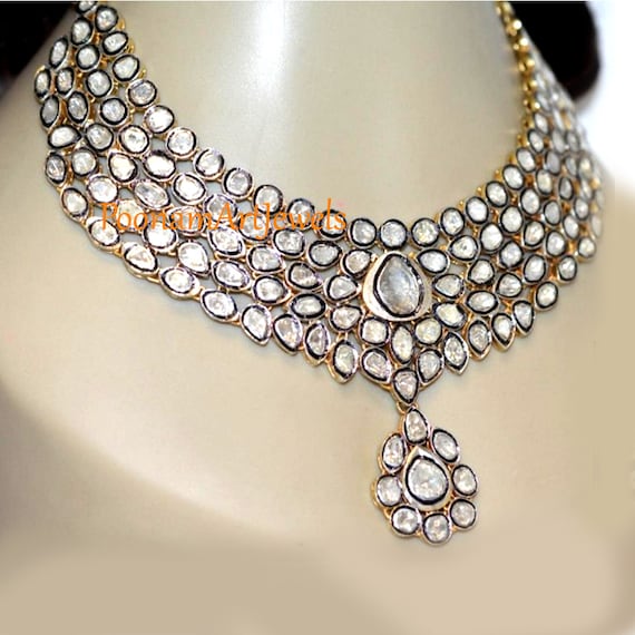 Polki diamond choker deals