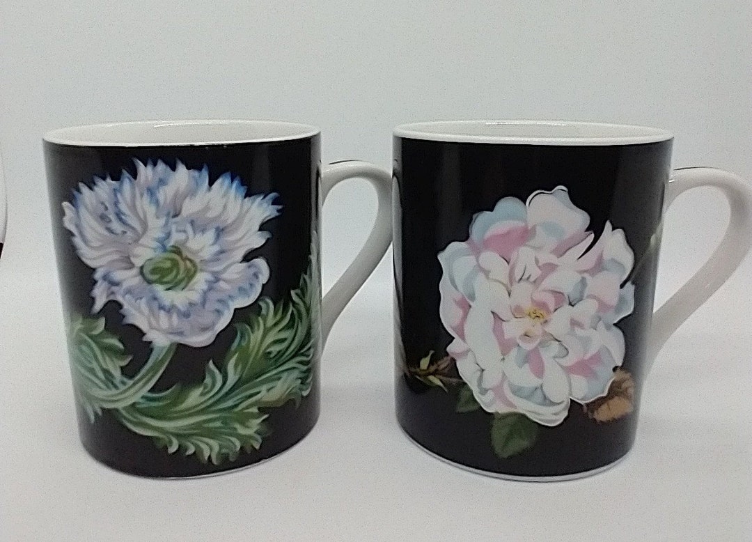 TIFFANY ティファニー Mrs. Delany's Flowers プレート 黒 食器