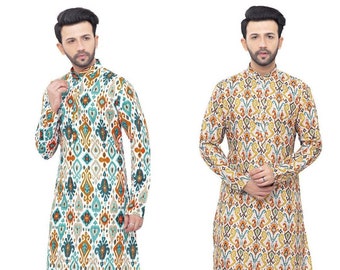 Mens kurta/Ethnic wear for Men/Mens kurta printed/Father & Son matching sets/Kids kurta set/Mens Printed kurta /Kurta/Men's Kurta